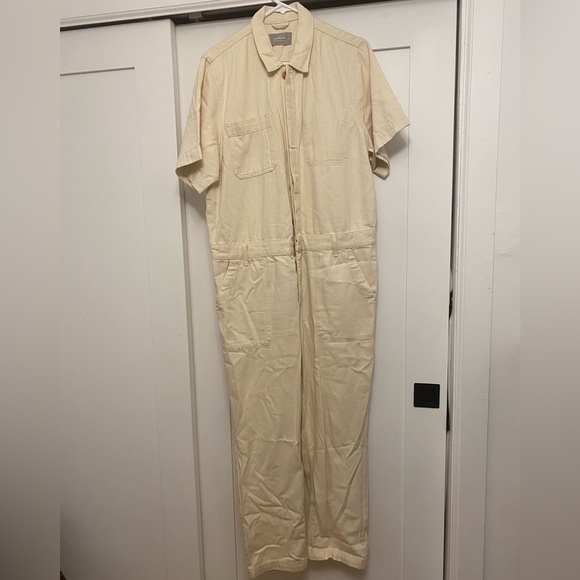 SHIPS FREE! Everlane Supersoft Denim Coverall Jumpsuit Women’s Size 16 - Picture 5 of 8